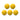 Paquete de 5 pelotas Roberto Sport ITSF amarillas